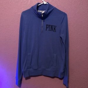 VS PINK light weight half zip pullover!